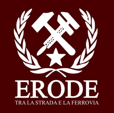 erode tra la strada e la ferrovia